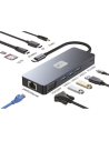 Docking USB Tipo-C Leotec LEDS03/ 3xUSB/ 1xUSB Tipo-C PD/ 1xHDMI 4K/ 1 xDisplayPort/ 1xVGA/ 1xAudio/ 1xRJ45/ 1xLector Tarjetas..